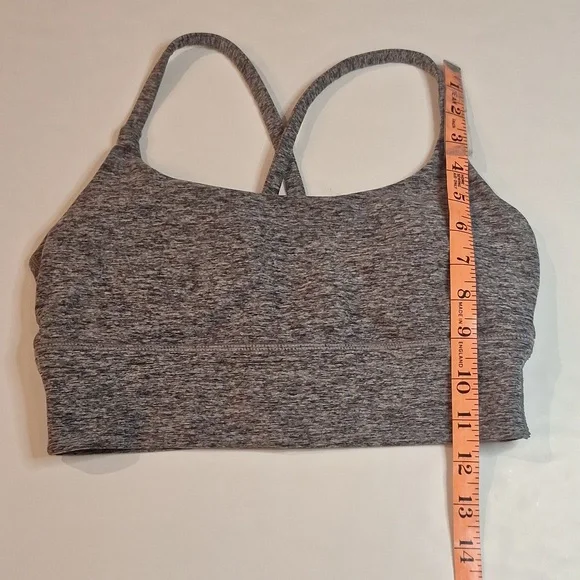 #146 Vuori Long Line Elevation Bra S Heather Gray T1305 - Picture 3 of 6